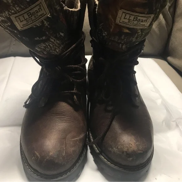 L.L. Bean MEN’S hinting Boots Size 8 Leather excellent for use by hunters or sno - Picture 6 of 17